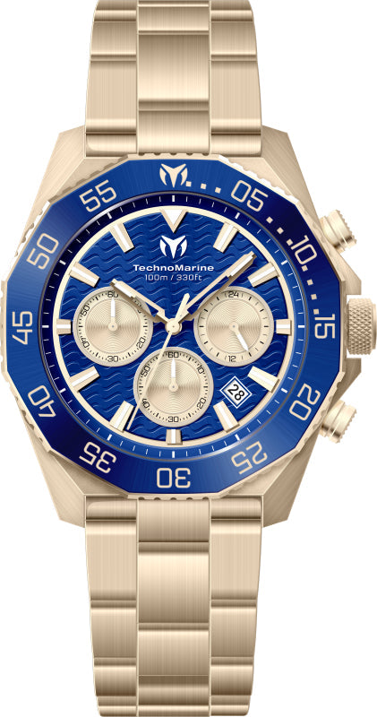 Mara Vivo 44mm / Blue and Gold / Gold Blue-Gold Dial
