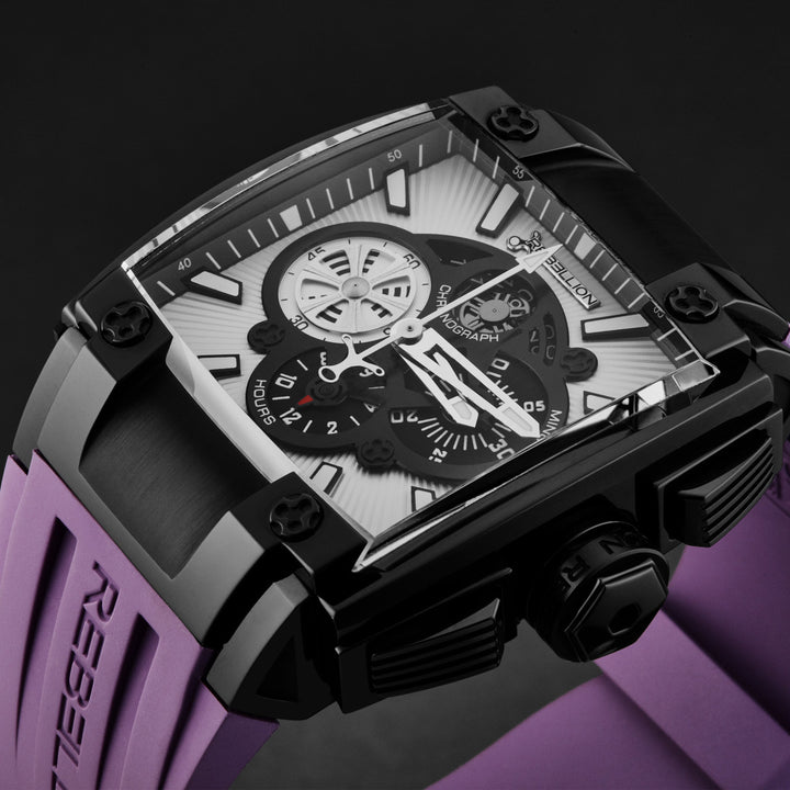 Re1 RBRE1CH.SB.WH1 / Silver black | Silver black Dial