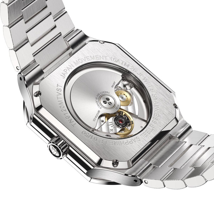 Tenuis Automatic Calendar Thin Watch Teal/Silver Teal/Silver | Teal Dial
