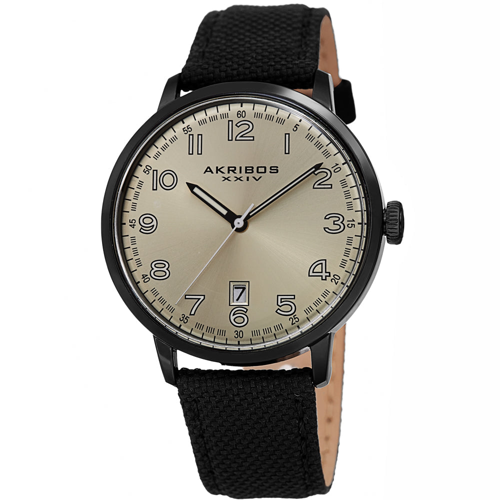 Quartz Silver Dial Men's Watch Black | Silver Dial