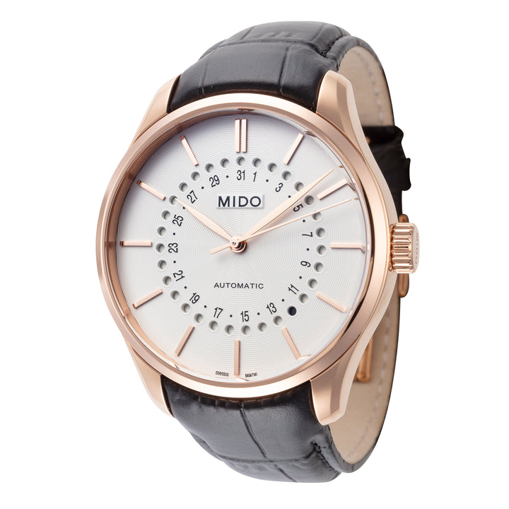 Mido 40mm / Black / Silver Silver Dial