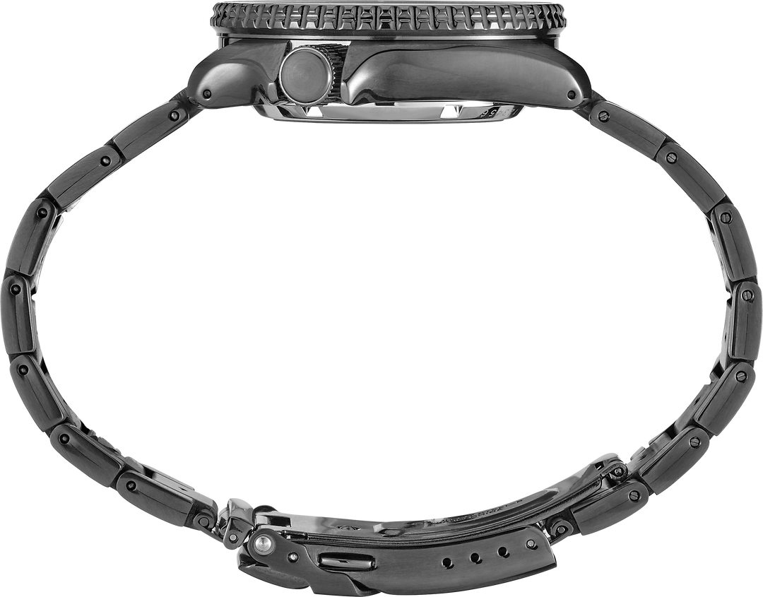 5 Sports SKX - Unidirectional Bezel Black Dial / Gray Stainless Steel Bracelet B
