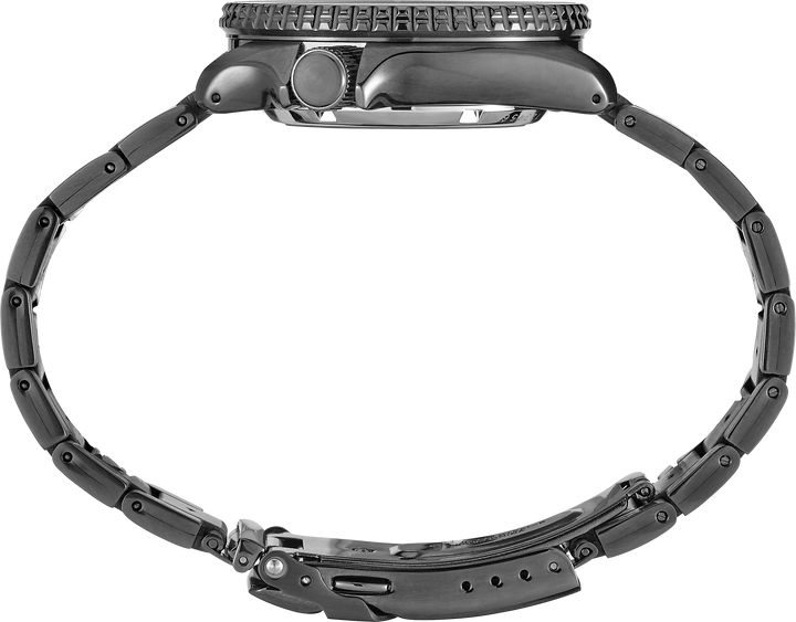 5 Sports SKX - Unidirectional Bezel Black Dial / Gray Stainless Steel Bracelet B