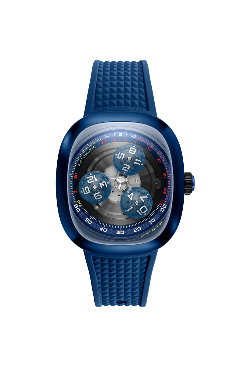 Tri-star Orbit Automatic Limited Edition Black / Rubber Strap | Black Dial