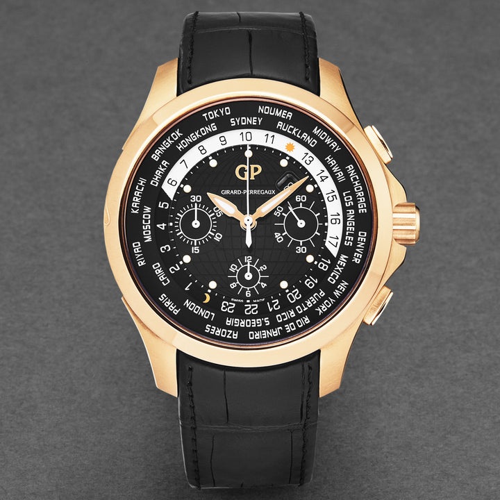 World Timer 4970052632BB6B / Black | Black Dial
