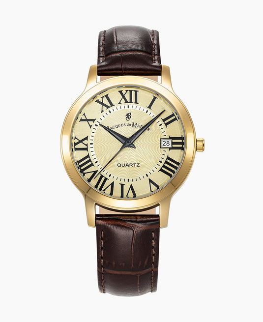 Genesis Brown-tone Gold Gold Dial