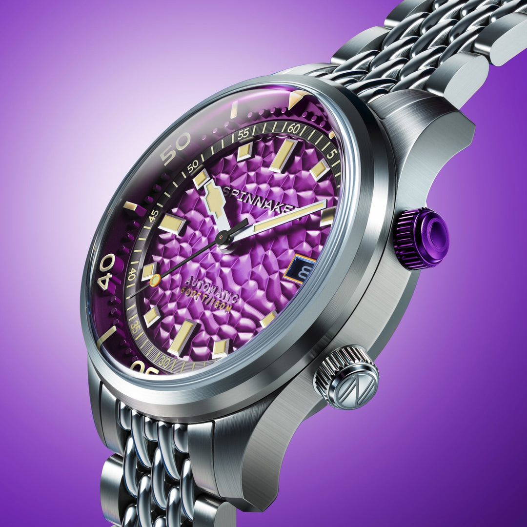 Spinnaker Bradner Automatic Purple  / Stainless Steel Purple Dial