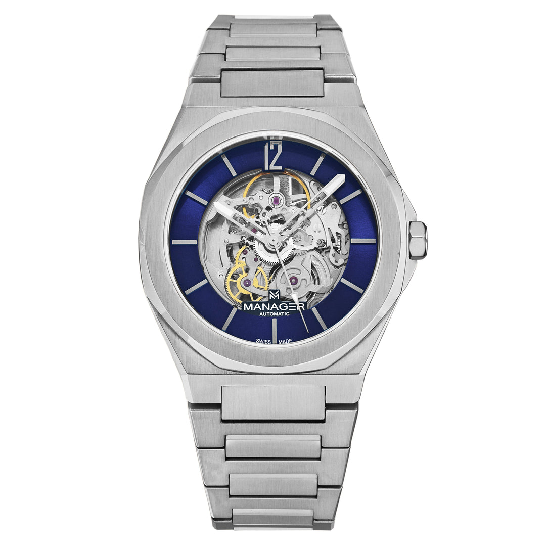 Open mind MAN-RO-03-SM / Blue / Stainless-Steel | Blue Dial