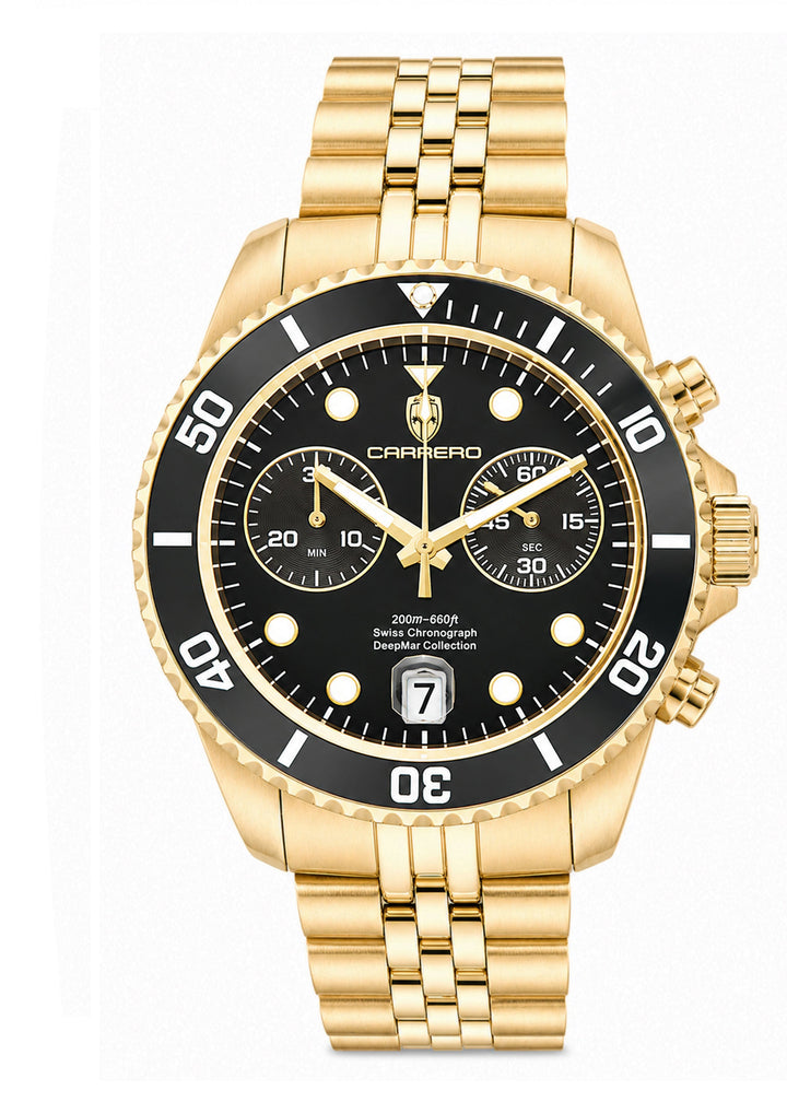 DeepMar Collection GOLD TONE BLACK / BLACK Black Dial