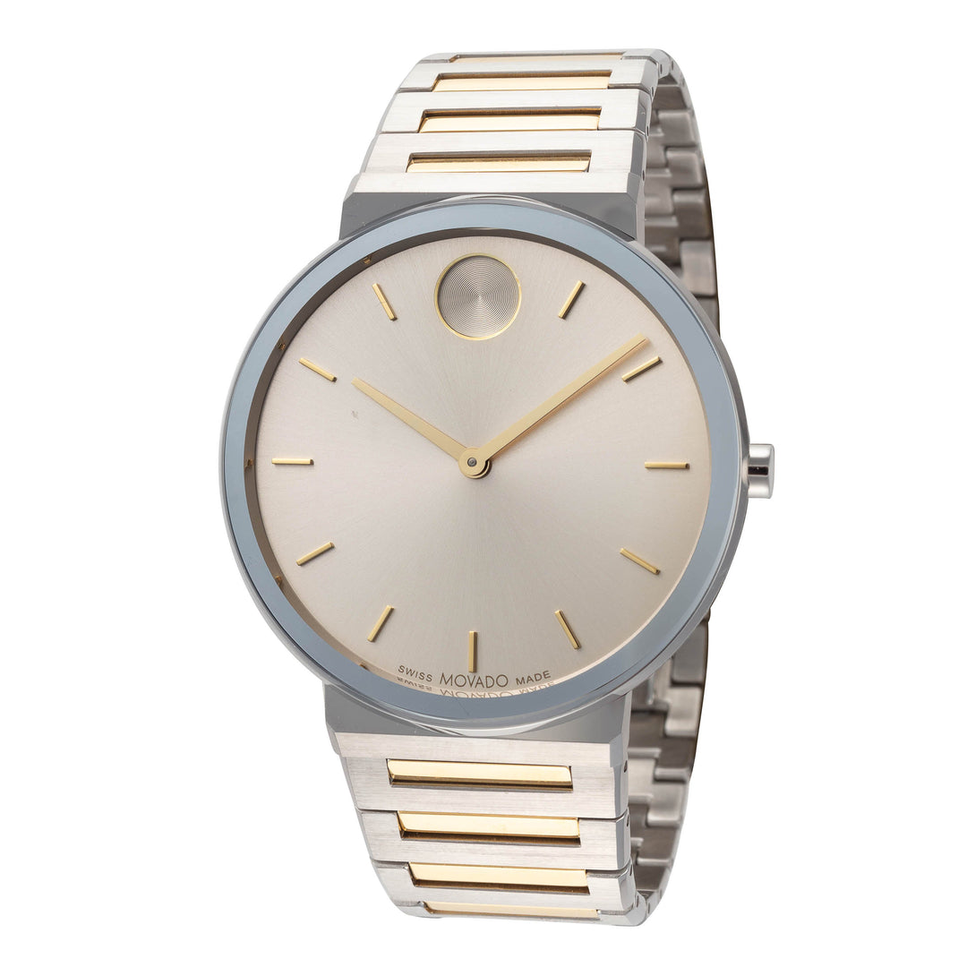 Bold 40mm / Taupe / Silver and Gold | Taupe Dial