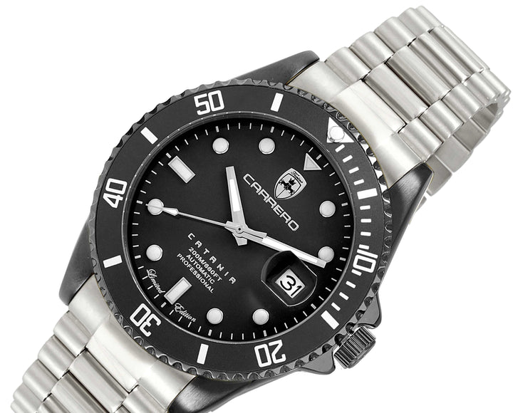 Catania-PD Black Dial / Steel Bracelet Black Dial