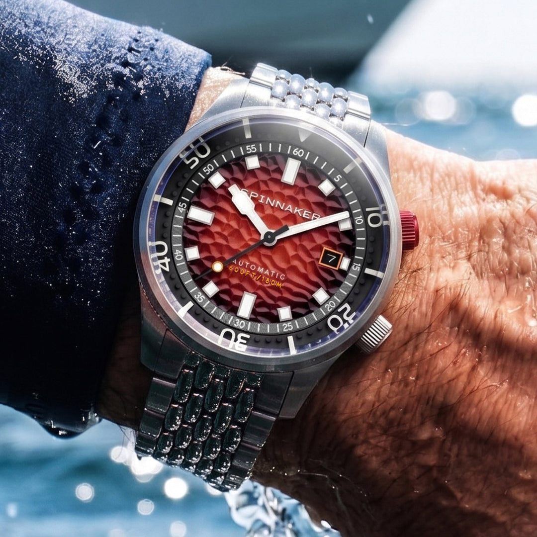Spinnaker Bradner Automatic Red / Stainless Steel Red Dial