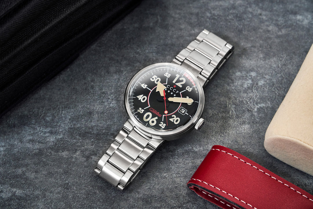 Proton Automatic Silver / Black | Black Dial