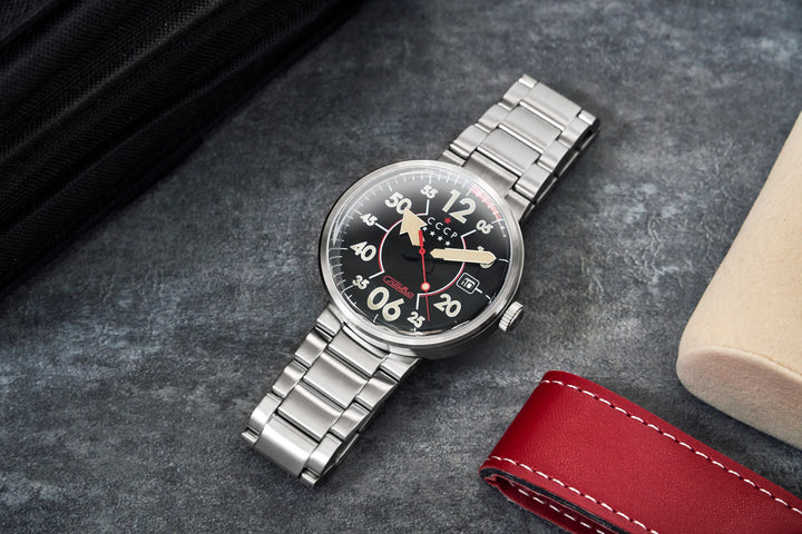 Proton Automatic Silver / Black | Black Dial