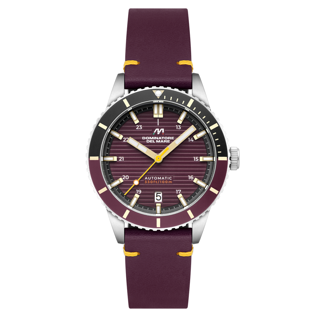 Scilla Automatic PURPLE / Leather | Purple Dial