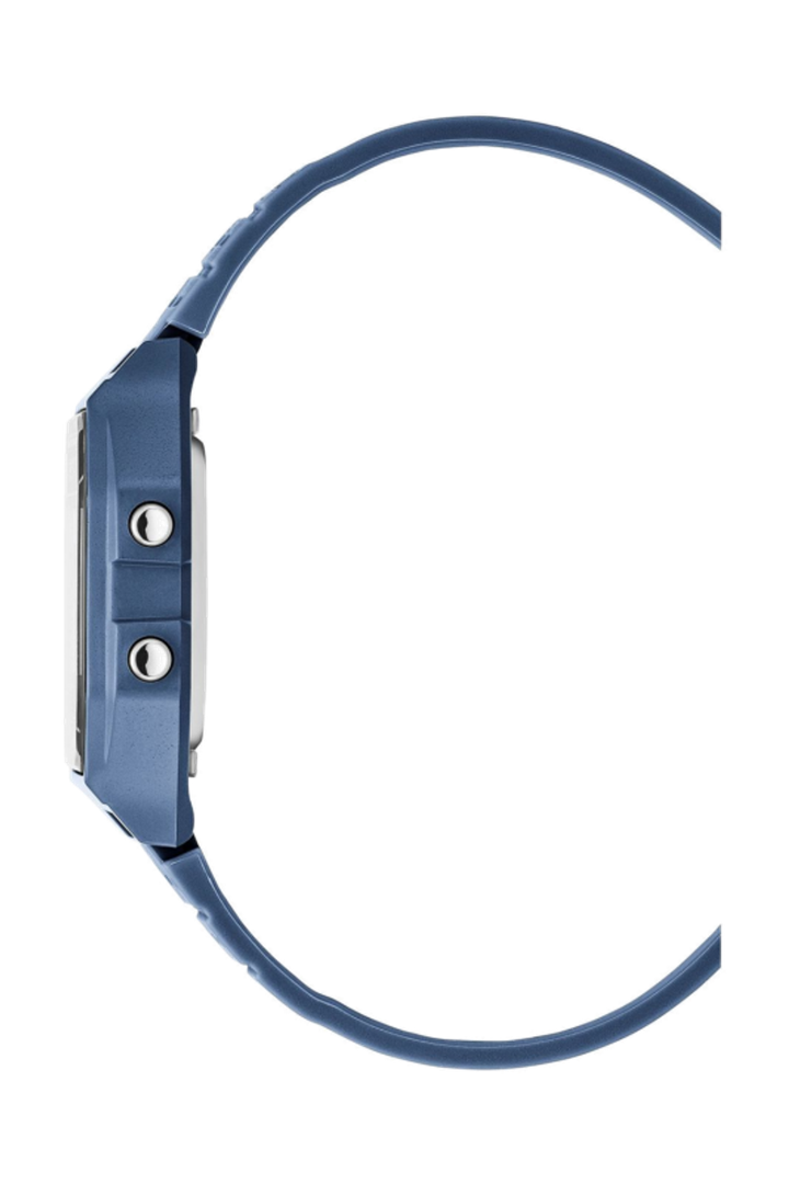 Gridline Digital Gray Dial / Blue-Gray Silicone Strap Gray Dial