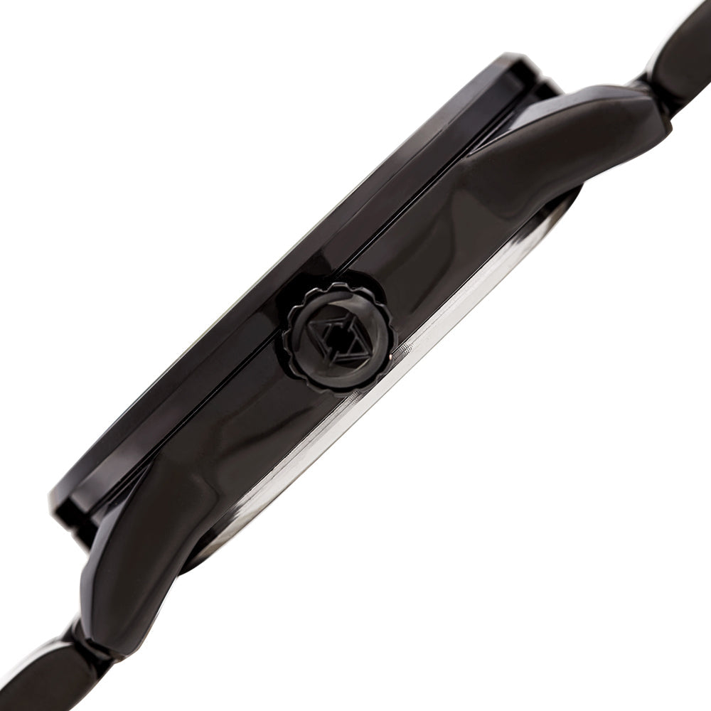 Casual-AK956SS Black/Stainless Steel | White Dial
