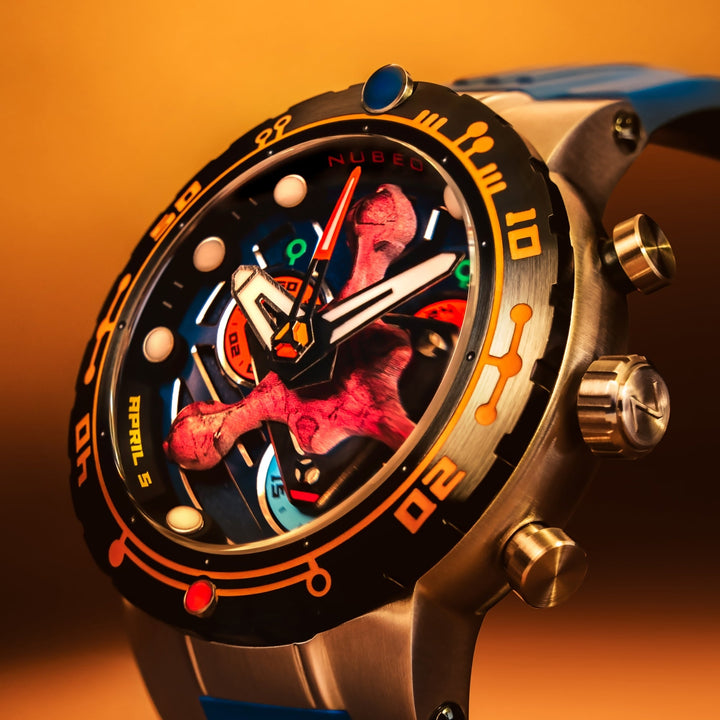 Opportunity Chronograph Star Trek First Contact Day Limited Edition Blue / Rubbe
