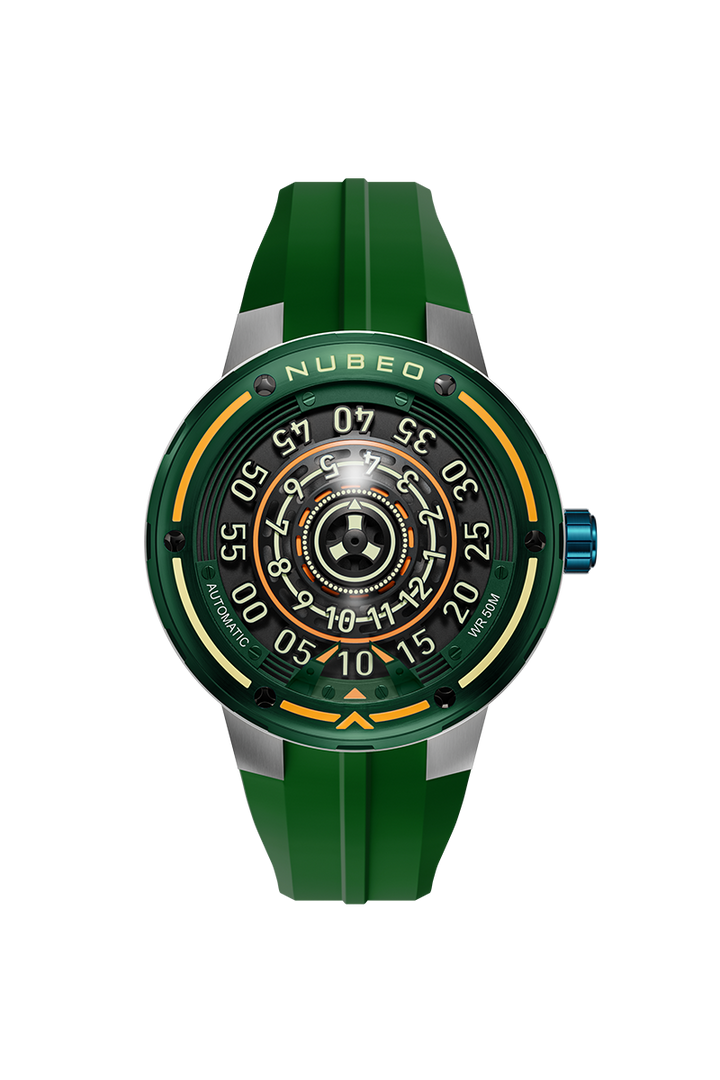 Orbiter Automatic Limited Edition Green / Silicone Strap | Green Dial