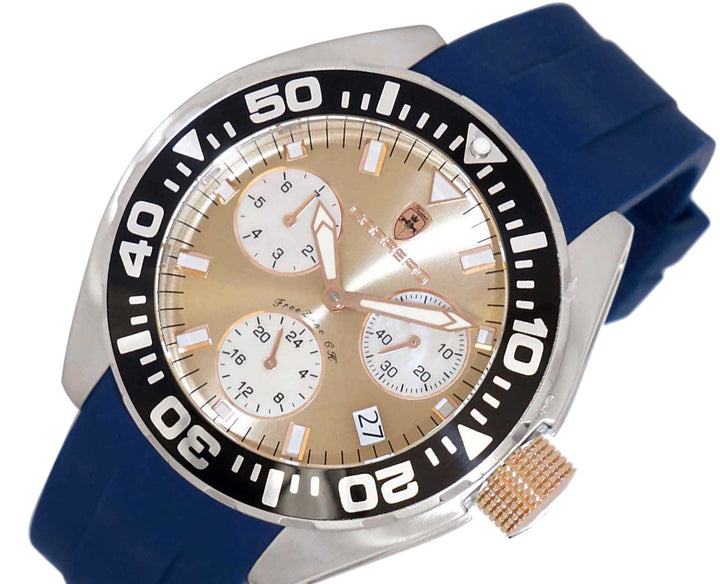 FreeZone-CH Rose Brown /Blue | Rose Dial
