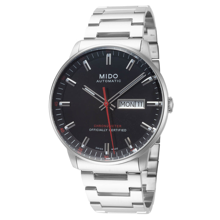 Commander II 40 mm / Black / Silver Black Dial