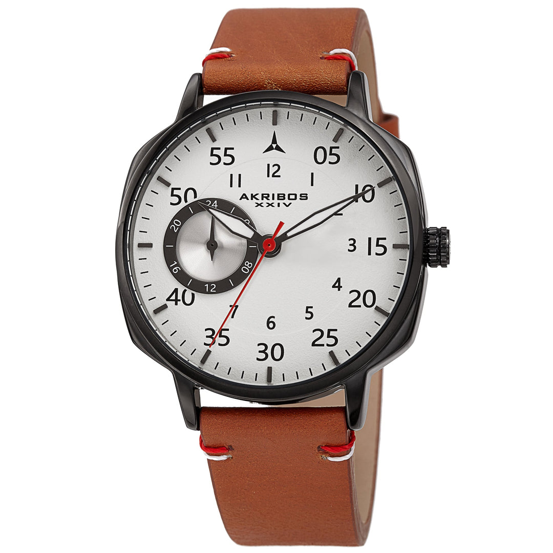 Casual Black/Black Tone/Leather | White Dial