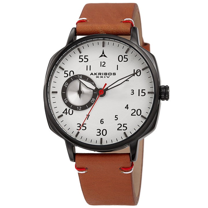 Casual Black/Black Tone/Leather | White Dial