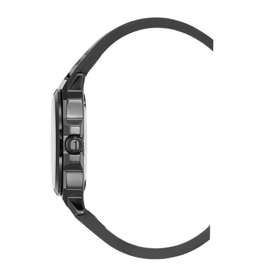 Cube Blue Dial / Black Leather Strap Blue Dial