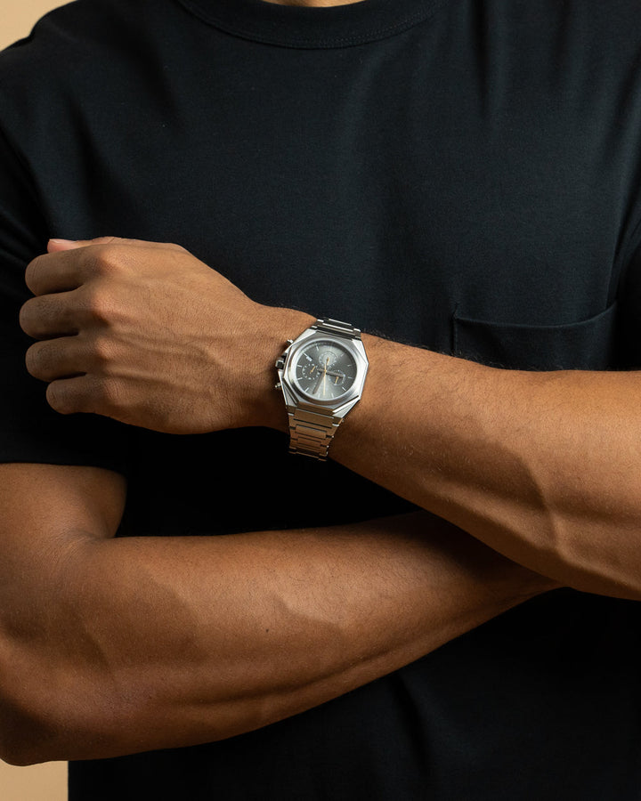 Chrono Silver Silver | Blue Dial