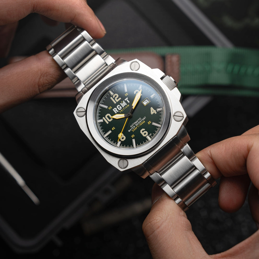 Altimeter Tritium Automatic Green /Stainless Steel | Green Dial
