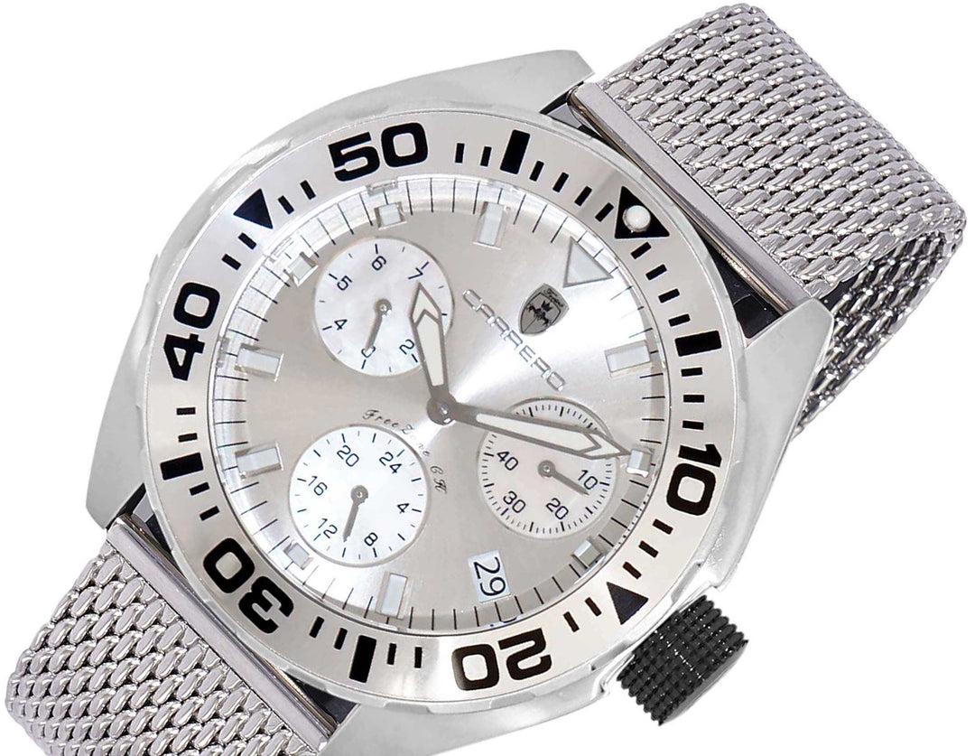 FreeZone-CH White/ Silver White Dial