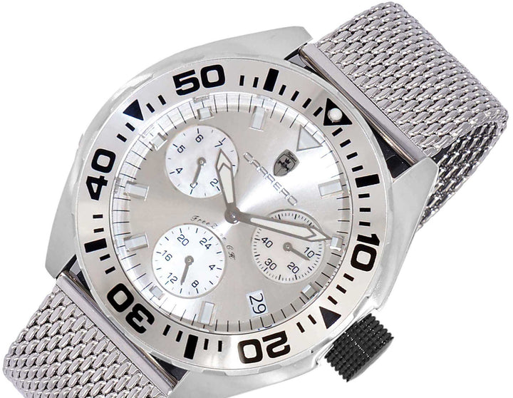 FreeZone-CH White/ Silver White Dial