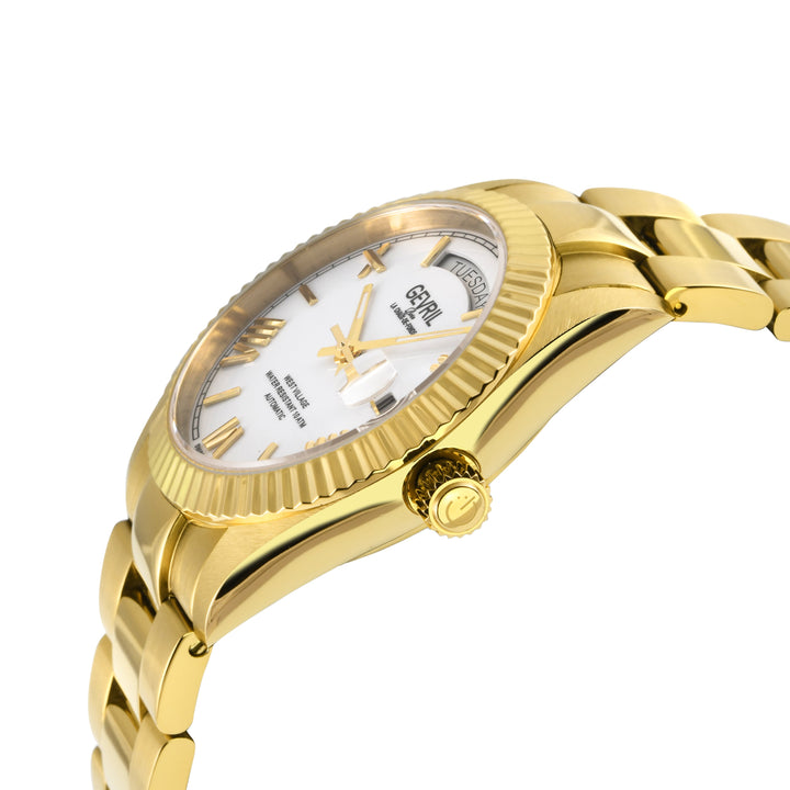 West Village Automatic Gevril Sellita SW240 Swiss Made Automatic Watch White mag