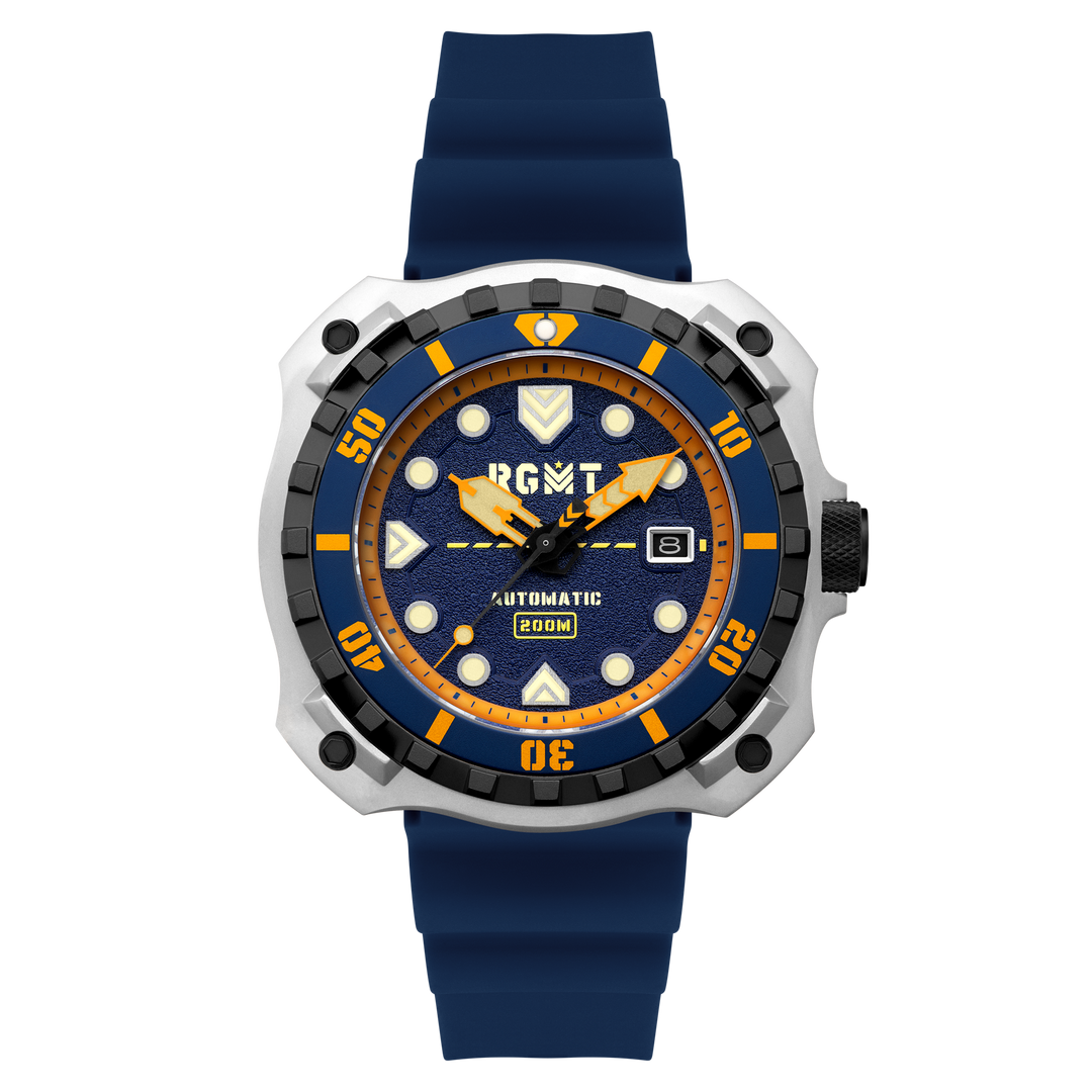 Minesweep Automatic Yellow  / Silicone | Yellow Dial