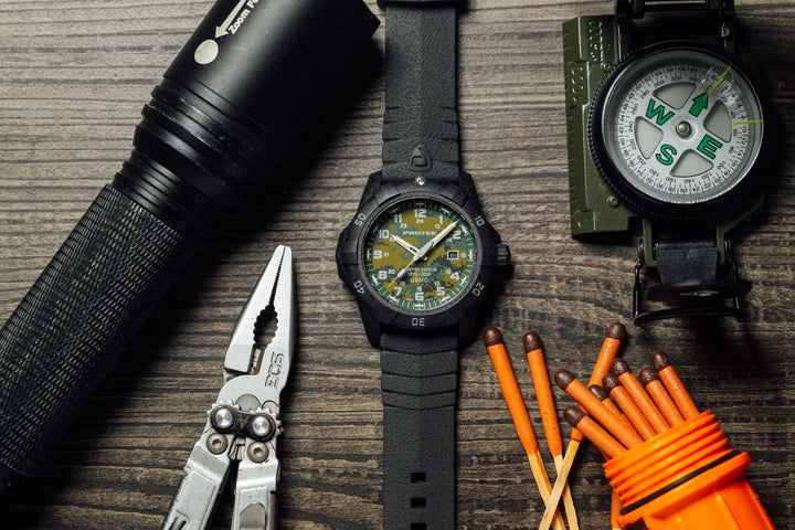 USMC 1010 DIVE SERIES - 250th Anniversary Carbon/Green MARPAT/Charcoal | Green C