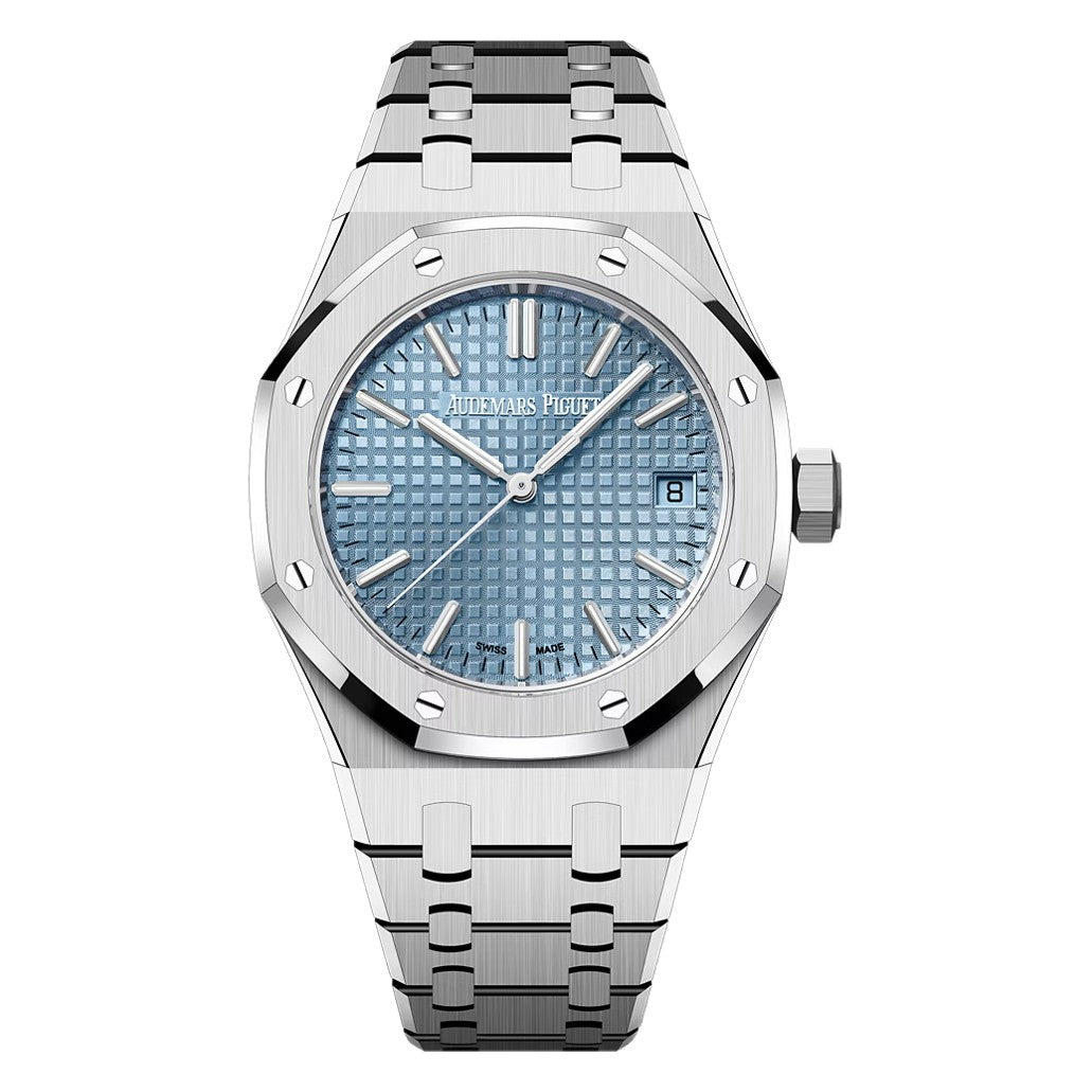 Audemars Piguet ROYAL OAK 37MM LIGHT BLUE DIAL STAINLESS STEEL 50TH ANNIVERSARY 15550ST.OO.1356ST.04