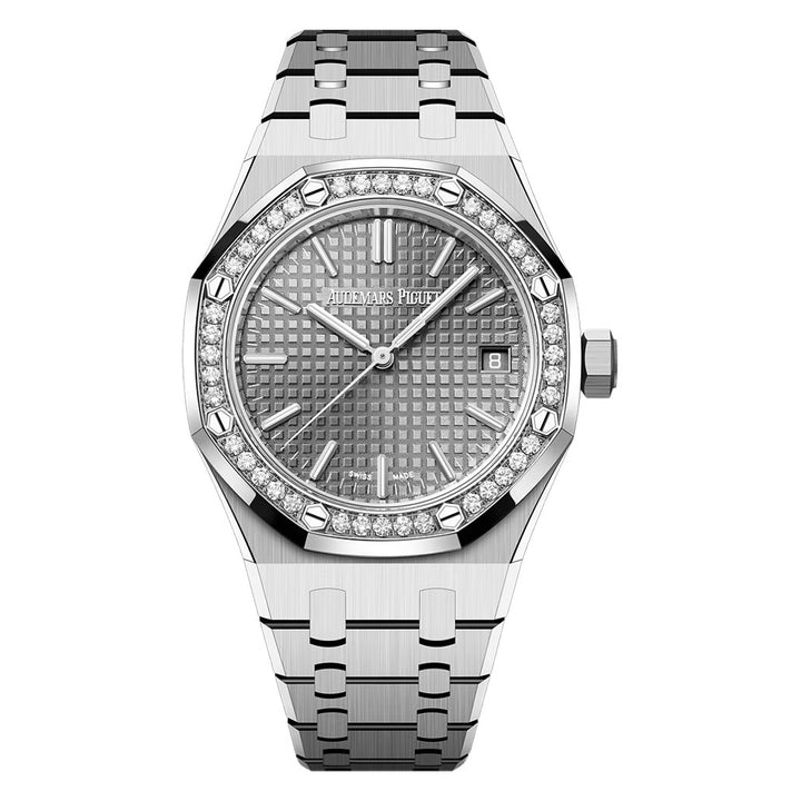 Audemars Piguet ROYAL OAK 37MM GREY DIAL DIAMOND BEZEL Ref. 15551ST.ZZ.1356ST.06