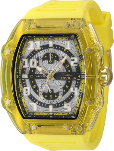 Racing 48.5mm / Gray / Yellow | Gray Dial