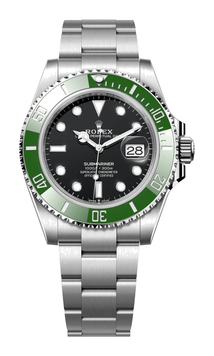 Rolex Steel Submariner "Starbucks" Green Bezel 126610 41mm