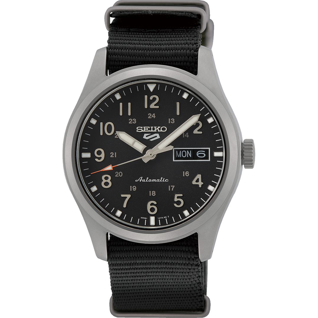 5 Sports Field Series Green Dial Green Nylon Strap 39.4mm Green Dial