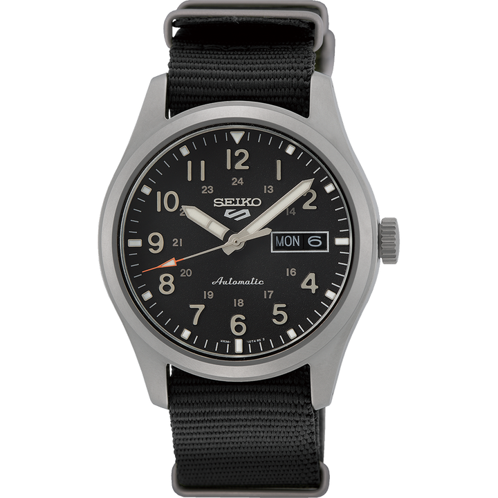 5 Sports Field Series Green Dial Green Nylon Strap 39.4mm Green Dial