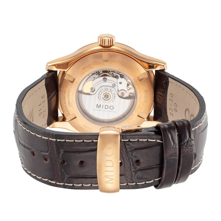 Mido 42mm / Brown / Silver | Silver Dial