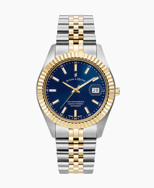 Inspiration Business Two-tone Blue Blue Dial