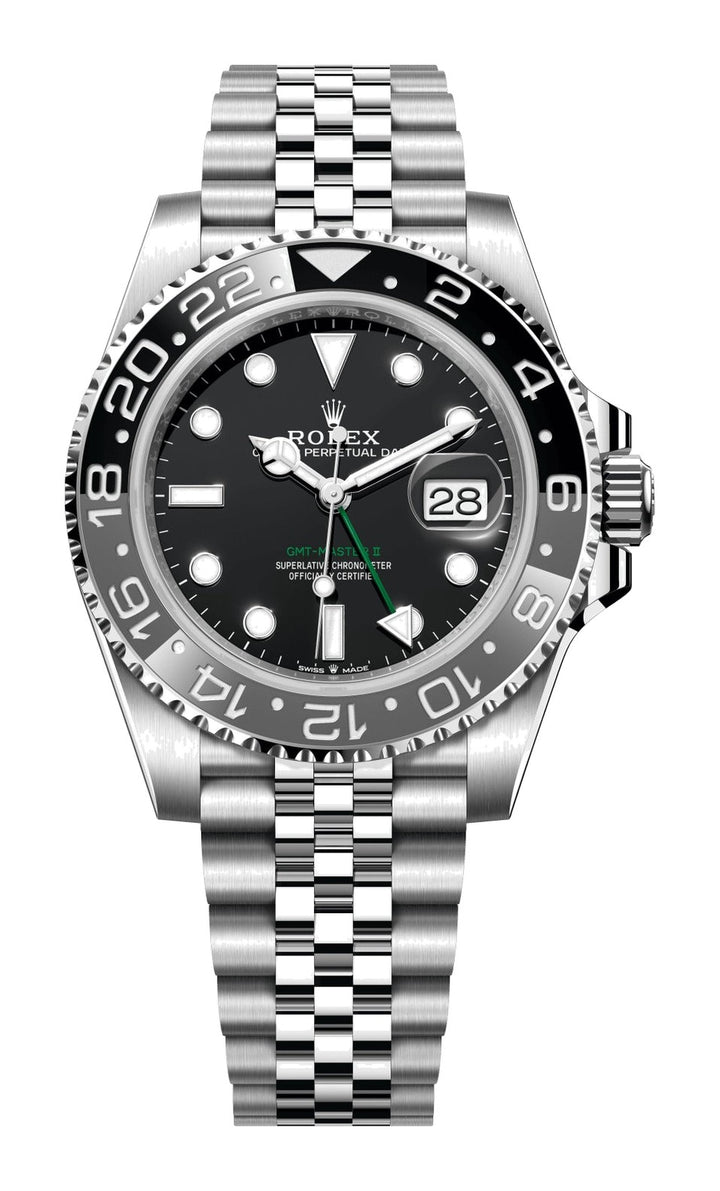 Rolex GMT Master II "Bruce Wayne" Jubilee Bracelet - Black and Grey Bezel 40mm
