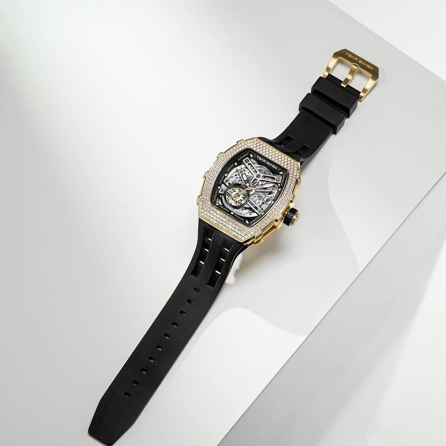 Elemental gold/rubber | Black Dial