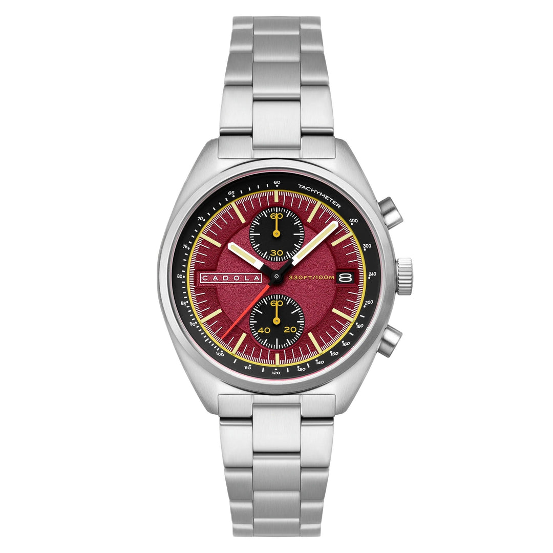 Slipstream Rouge Pocket / Silver Stainless Steel Bracelet Red Dial