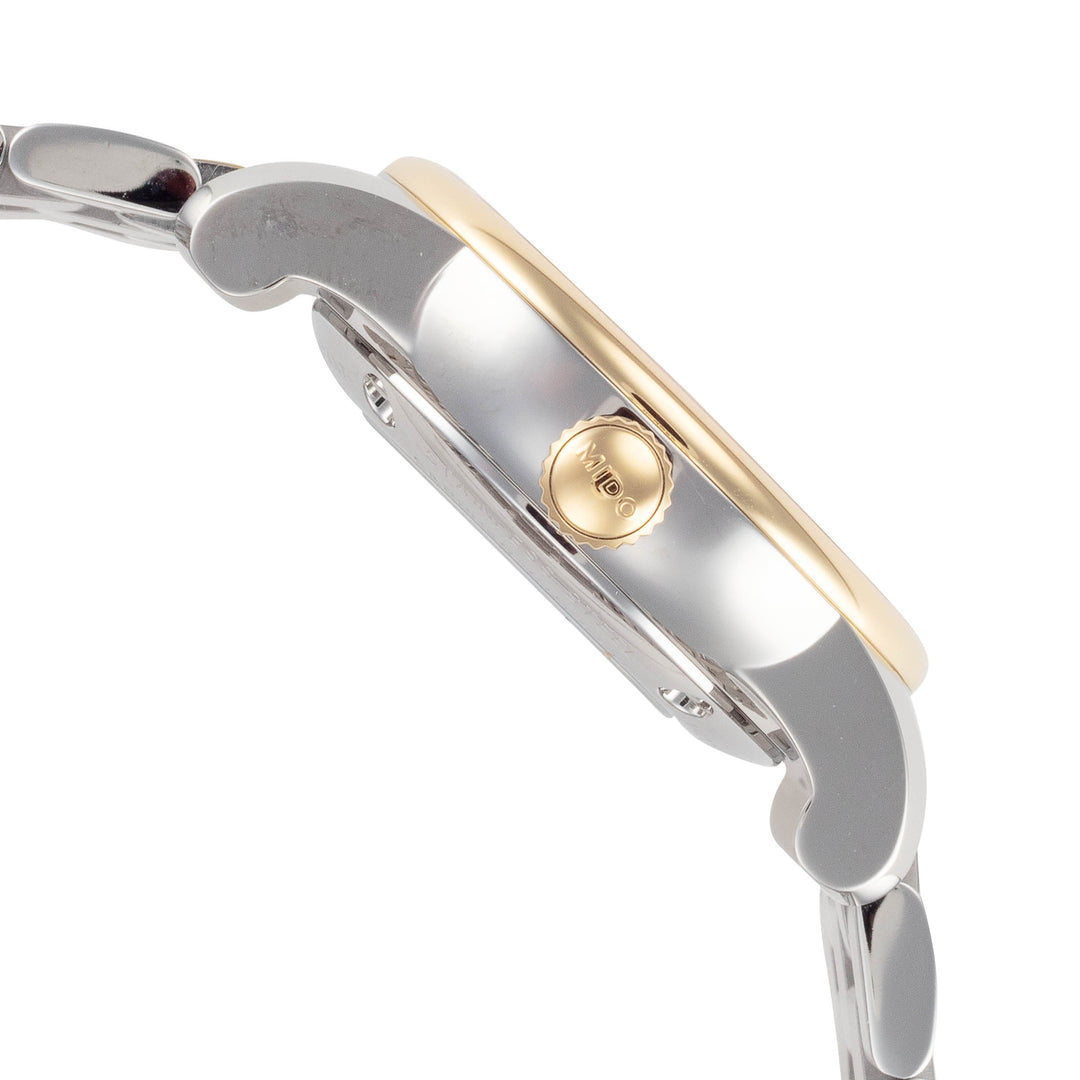 Baroncelli II 29mm / White / Silver and Gold | White Dial