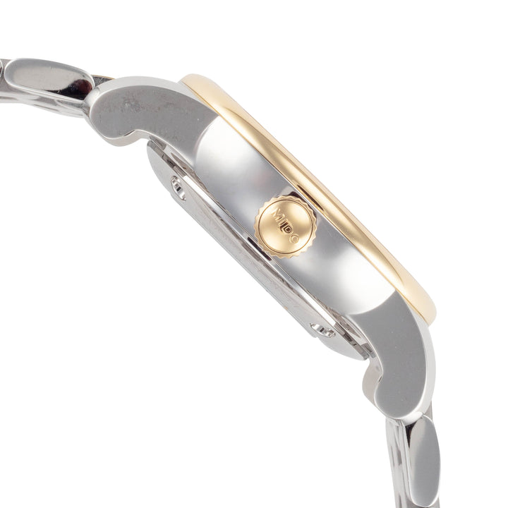 Baroncelli II 29mm / White / Silver and Gold | White Dial
