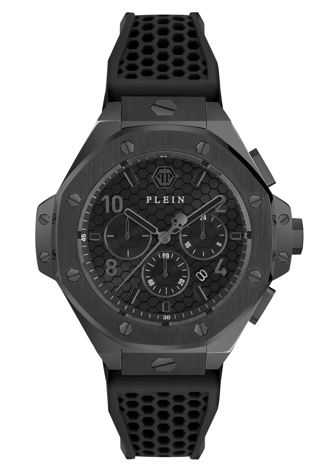 CHRONO ROYAL Black / Silicone | Black Dial