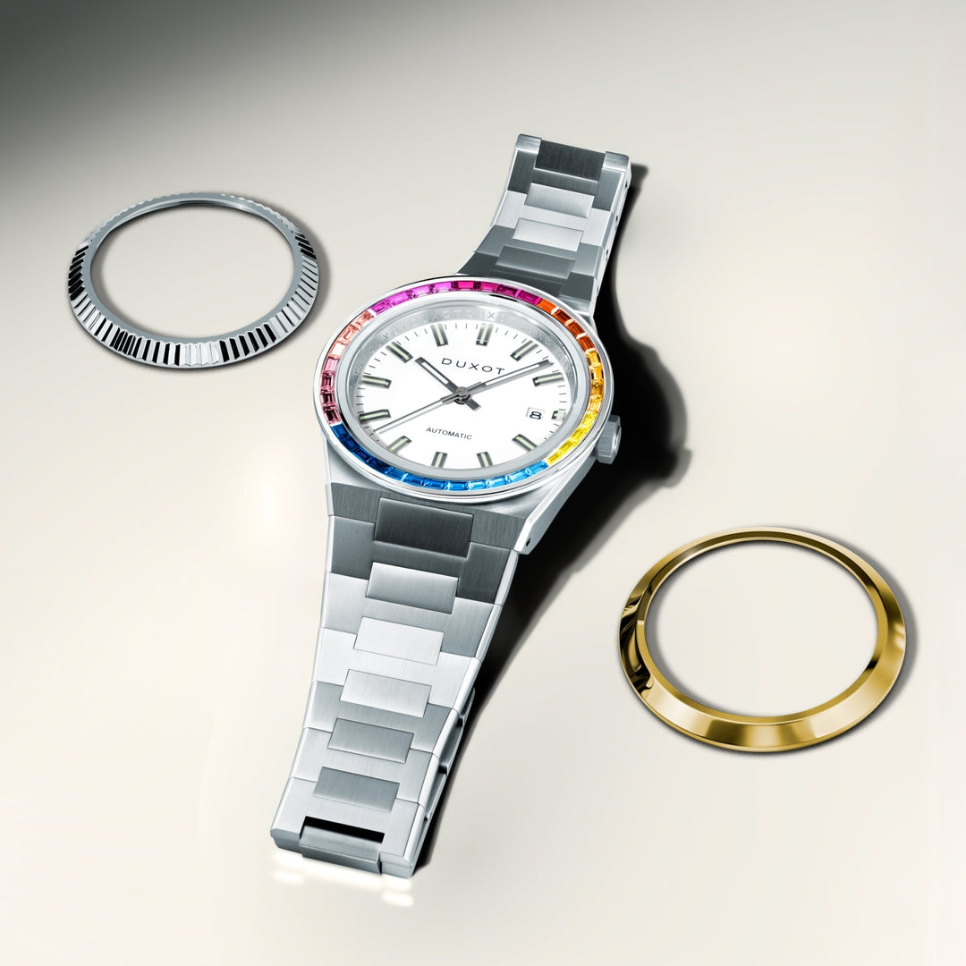 Alicante Rainbow Automatic White / Stainless Steel | White Dial